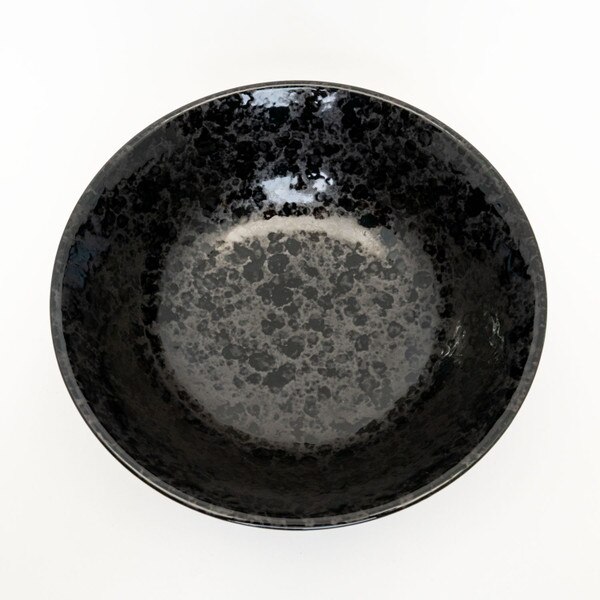 Image of Black Mottled Bowl 8.25" 3