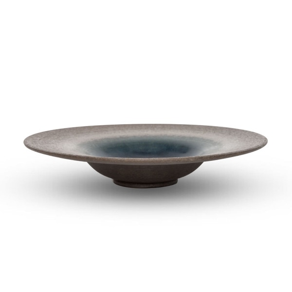 Image of Tanka Cosmic Blue Wide Rim Bowl 9.75" 2