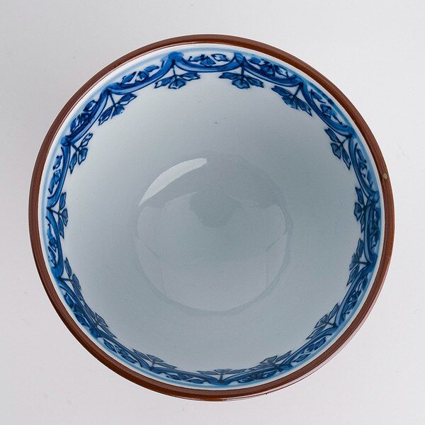Image of Shunju Red Momiji Pedestal Bowl 3" 3