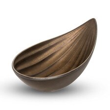 Yogan Oval Almond Brown Bowl 5.5"