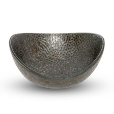 Hammered Luster Abstract Bowl 6"