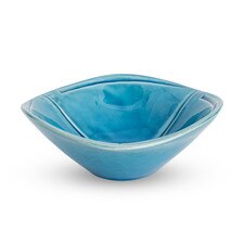 Deep Turquoise Abstract Bowl 5.5"