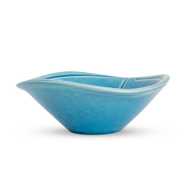 Image of Deep Turquoise Abstract Bowl 5.5" 2