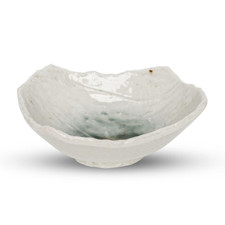 Coral Blue Abstract Bowl