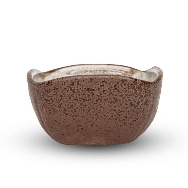 Image of Brown Square Bowl 3.7" 2