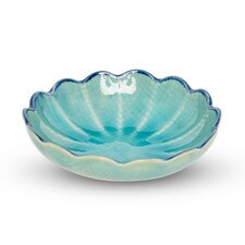Toruko Turquoise Flower Bowl 4.5"