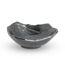 Tessa Black Abstract Bowl 6"