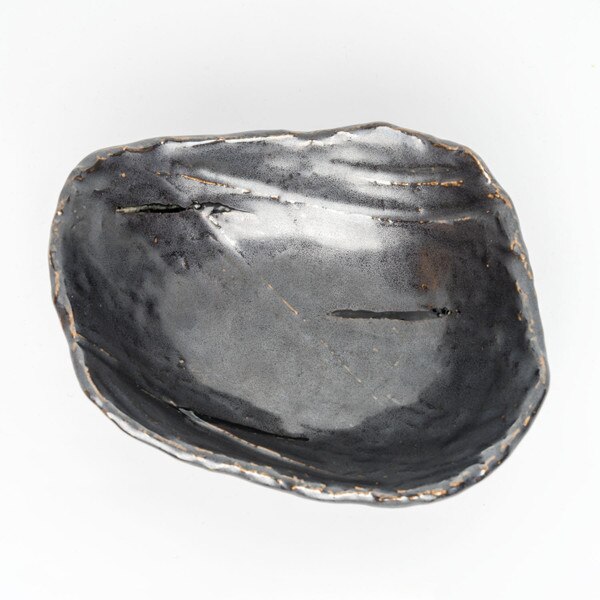 Image of Tessa Black Abstract Bowl 6" 3