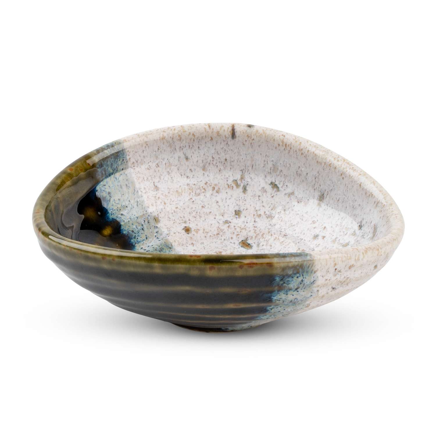 Toruko Turquoise Flower Bowl 4.5