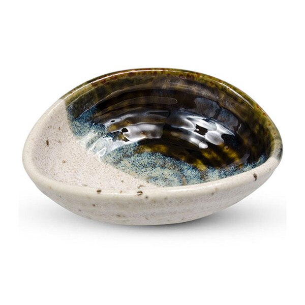 Image of Oribe Black Monochrome Oval Bowl 5.75" 1