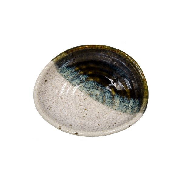 Image of Oribe Black Monochrome Oval Bowl 5.75" 2