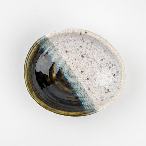 Image of Oribe Black Monochrome Oval Bowl 5.75" 3