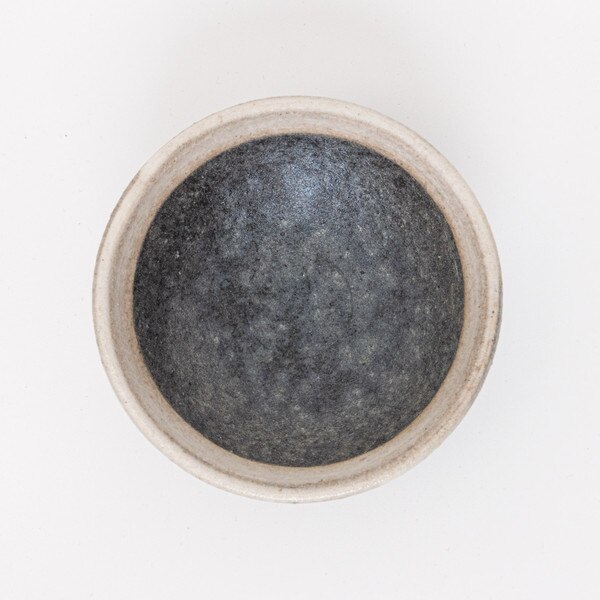 Image of Kokugama Gray White Ring Bowl 5" 3