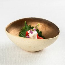 Kinzome Gold White Round Bowl 5.5” hover-image