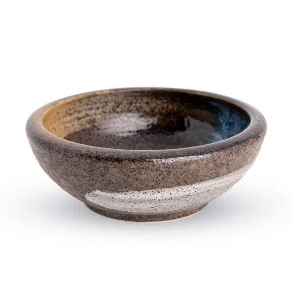 Image of Blue and Brown Fusion Bowl 5" 1