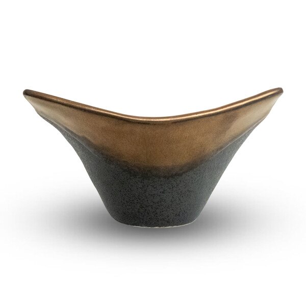 Image of Kinsai Black Curved Corner Bowl 4.5" 2
