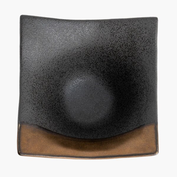 Image of Kinsai Black Curved Corner Bowl 4.5" 4