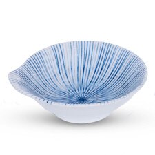 Pinstripe Blue Round Sauce Bowl 5"