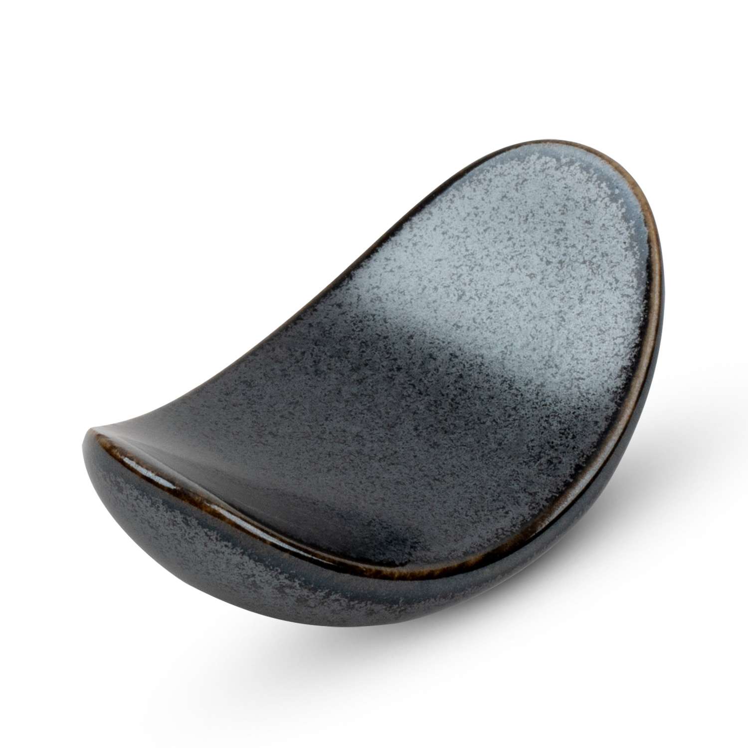 Tessa Black Oval Chopstick Rest | Korin