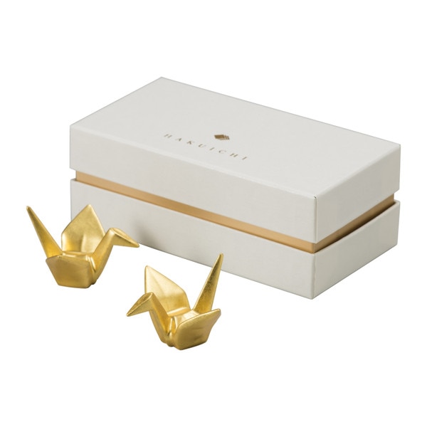 Image of Kissho Gold Crane Chopstick Rests