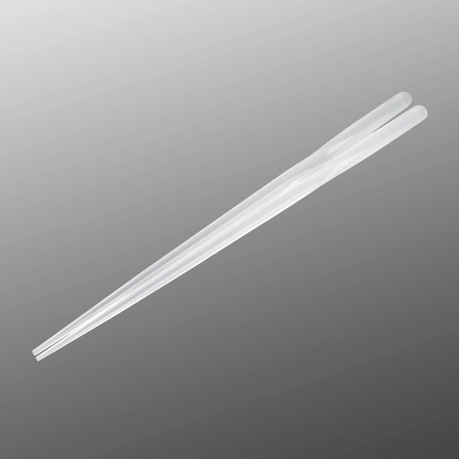 Acrylic Twist Transparent White br Chopsticks 9 KORIN