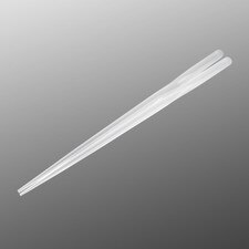 Acrylic Twist Transparent White Chopsticks 9" (20 Pairs)