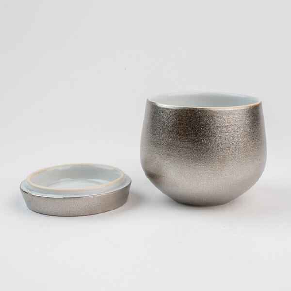 Image of Platinum Drop Lidded Bowl 3.25" 2