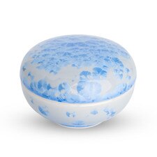 Hanakessho Blue Lidded Bowl 4"