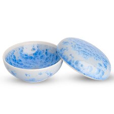 Hanakessho Blue Lidded Bowl 4" hover-image