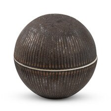 Aged Bronze Lidded Bowl 3.75"