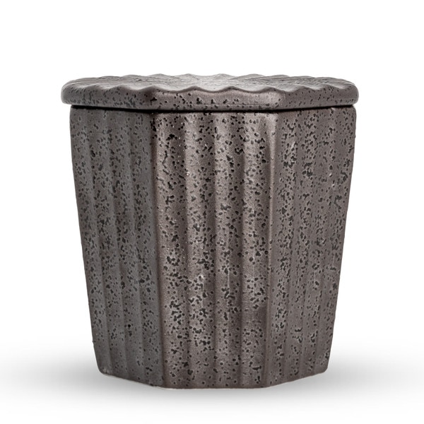 Image of Gray Nanban Lidded Bowl 3" 2