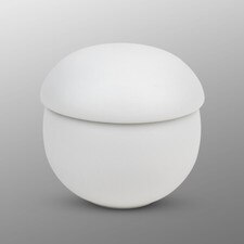 Matte White Lidded Bowl 3.25"
