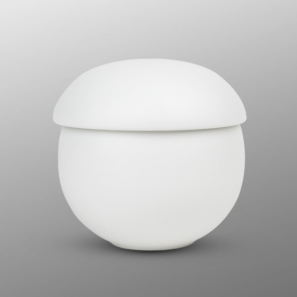 Image of Matte White Lidded Bowl 3.25" 2
