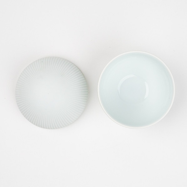 Image of Mat White Lidded Bowl 3.5" 3