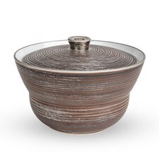 Seisensuji Ginsai Lidded Bowl 4.25"