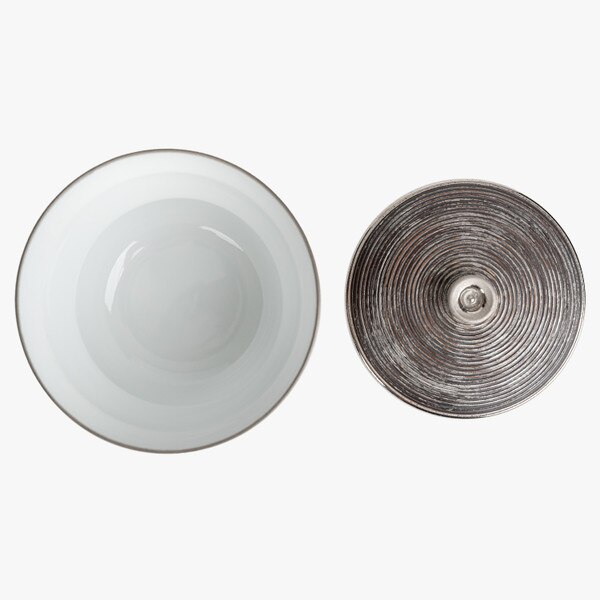 Image of Seisensuji Ginsai Lidded Bowl 4.25" 5