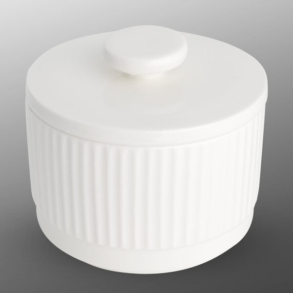 Image of Korin Durable White Lidded Bowl 4" 1