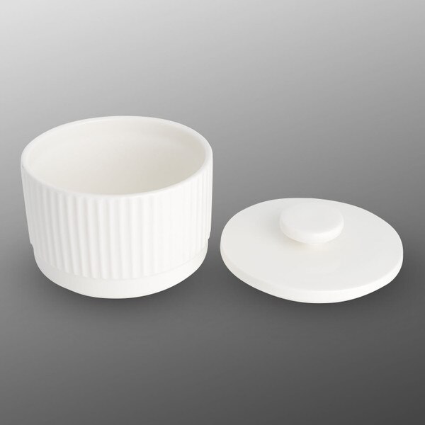 Image of Korin Durable White Lidded Bowl 4" 4