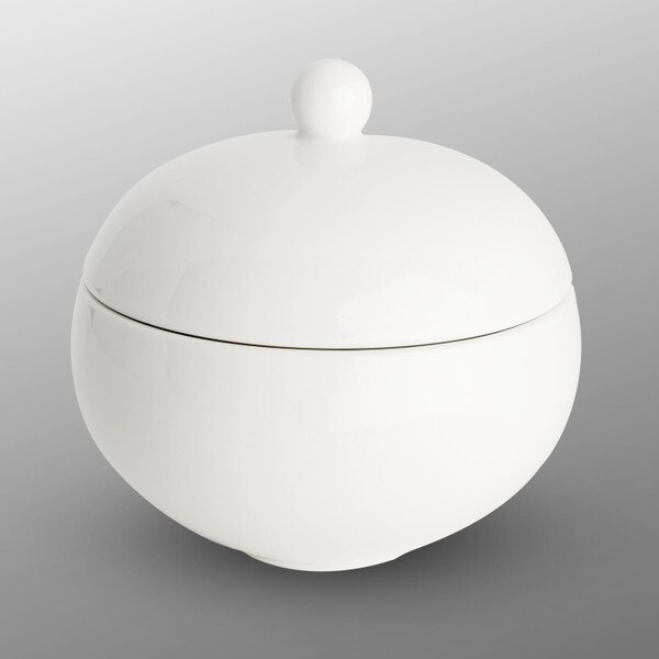 Image of Korin Durable White Lidded Bowl 4.25" 1
