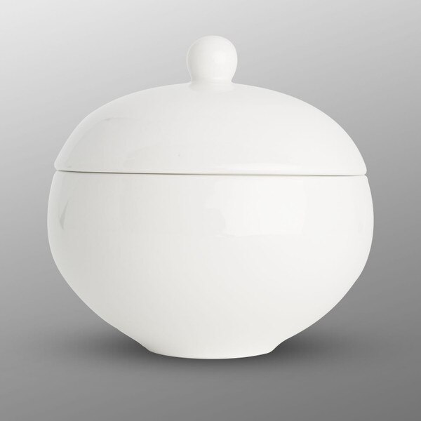 Image of Korin Durable White Lidded Bowl 4.25" 2
