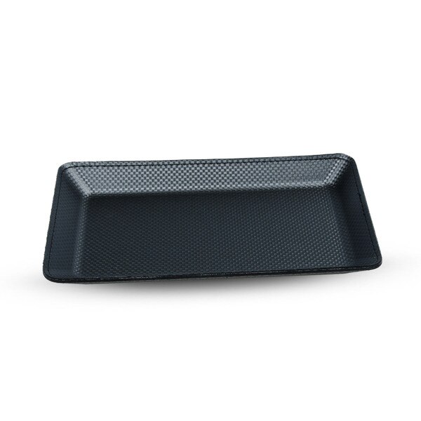 Image of Black Weave Plastic Cash Tray