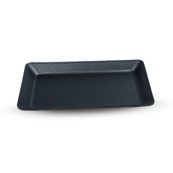 Image of Black Pebble Grain Leather Cash Tray