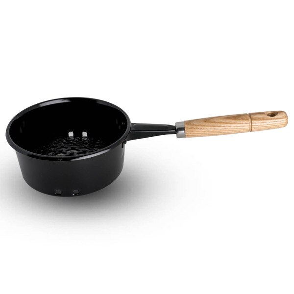 Image of Iron Charcoal Starter Pan w/ Handle 6" 2