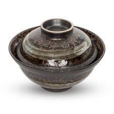 Brushstroke Lidded Bowl 6.25"