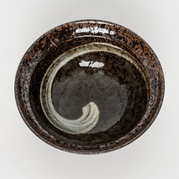 Image of Brushstroke Lidded Bowl 6.25" 4