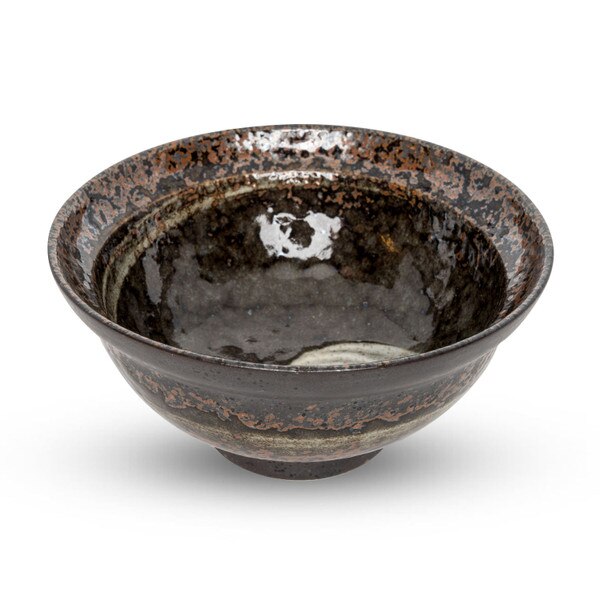 Image of Brushstroke Lidded Bowl 6.25" 6