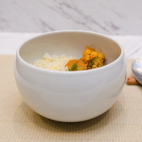 Image of Arita Porcelain White Bowl 6" 2