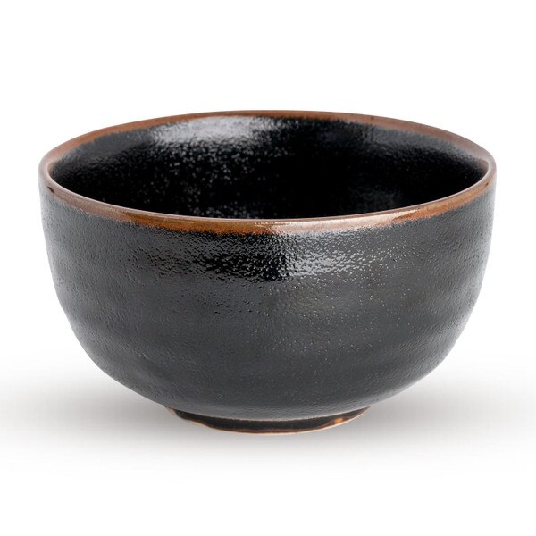 Image of Yuzu Tenmoku Black Bowl 5" 1