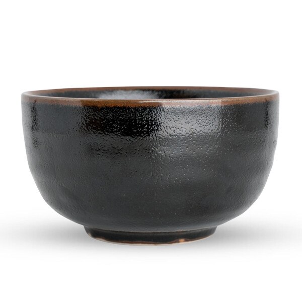Image of Yuzu Tenmoku Black Bowl 5" 2