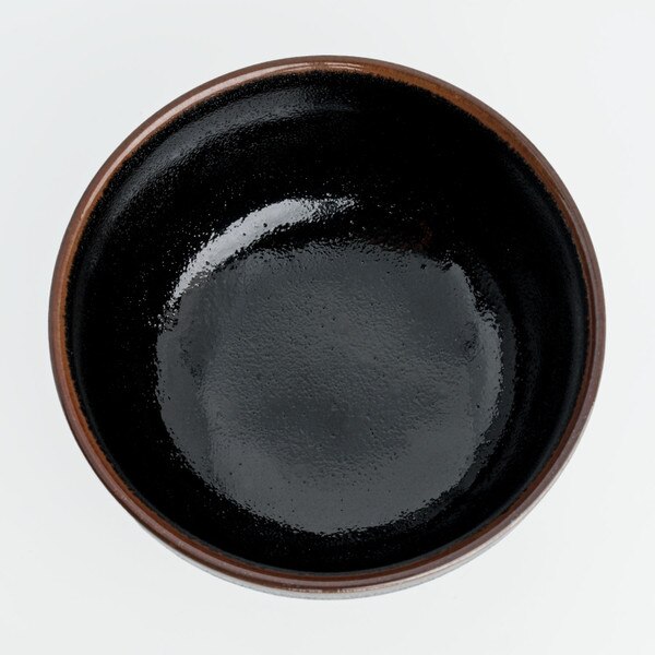 Image of Yuzu Tenmoku Black Bowl 5" 3